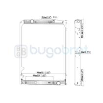 Radiadores 40-MB9008B - RADIADOR MERCEDES-BENZ TRUCKS ACTROS CON BASTIDOR