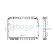 Radiadores 40-MB9012B - RADIADOR MERCEDES-BENZ TRUCKS ANTOS CON BASTIDOR