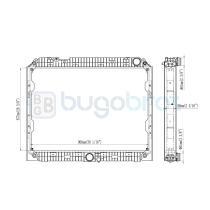 Radiadores 40-MB9014B - RADIADOR MERCEDES-BENZ TRUCKS ACTROS MP4 CON BASTIDOR
