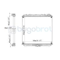 Radiadores 40-MB9017 - RADIADOR MERCEDES-BENZ TRUCKS ACTROS MP4 MT