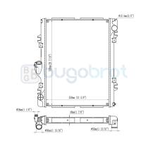 Radiadores 40-MB9021 - RADIADOR MERCEDES-BENZ TRUCKS ATEGO 1725, ATEGO 1728, ATEGO