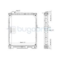 Radiadores 40-MB9027B - RADIADOR MERCEDES-BENZ MK-SERIES CON BASTIDOR