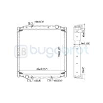 Radiadores 40-MN0003B - RADIADOR MAN L2000 CON BASTIDOR