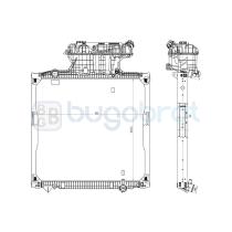 Radiadores 40-MN9005B - RADIADOR MAN TG-A CON BASTIDOR