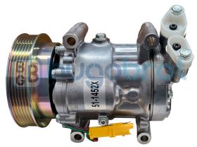 Compresor Aftermarket 51-1452X - COMP. SD6V12 V-B P6 129 MM. (CLIO III/MODUS/TWINGO) BGBQA