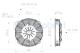 Electro ventiladores 18-1001 - ELEC. SPAL 190MM. REC. SOP. 12V. VA14-AP7/C34S