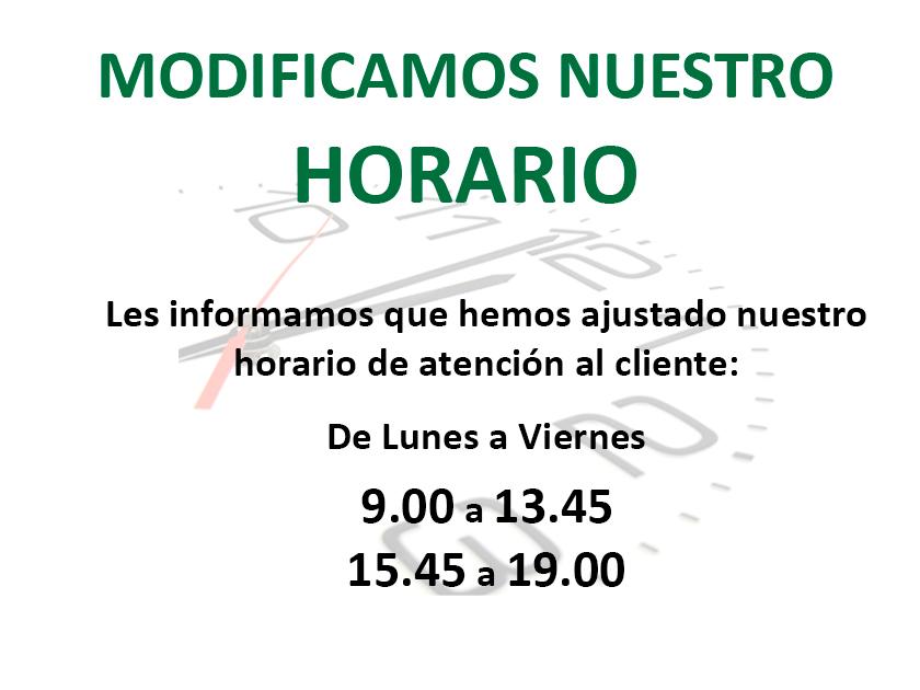 Cambio de horario
