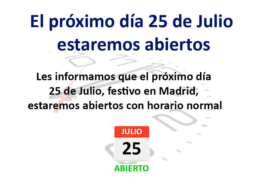 Festivos Julio