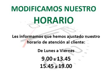 Cambio de horario