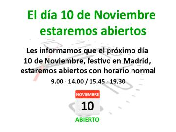 Festivos Noviembre