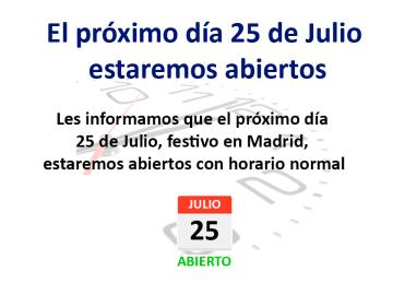 Festivos Julio